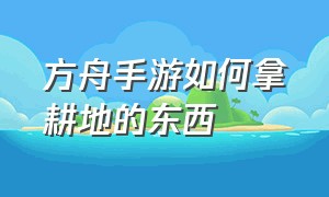 方舟手游如何拿耕地的东西（方舟手游小型耕地怎么种种子）