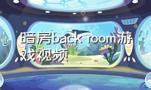 暗房back room游戏视频