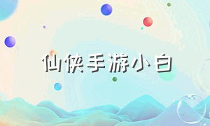 仙侠手游小白