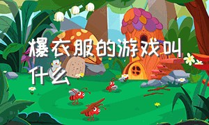 爆衣服的游戏叫什么（收集衣服的游戏叫什么名字）