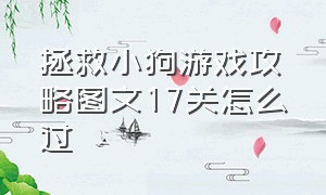 拯救小狗游戏攻略图文17关怎么过（拯救狗狗第20关怎么过）