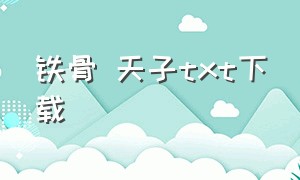 铁骨 天子txt下载（铁骨天子小小说）