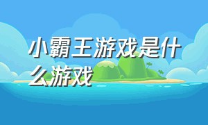 小霸王游戏是什么游戏