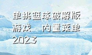 单挑篮球破解版游戏(内置菜单)2023