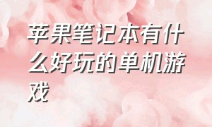 苹果笔记本有什么好玩的单机游戏