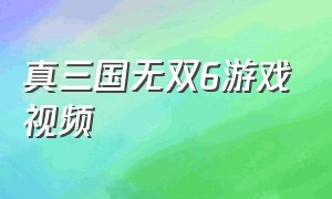 真三国无双6游戏视频