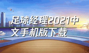 足球经理2021中文手机版下载（足球经理2021手机版中文版）