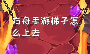 方舟手游梯子怎么上去