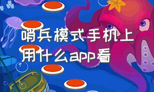 哨兵模式手机上用什么app看