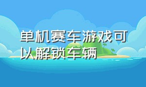 单机赛车游戏可以解锁车辆（单机赛车游戏可以给车上加装武器）