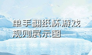 单手翻纸杯游戏规则展示图