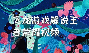 飞龙游戏解说王者荣耀视频