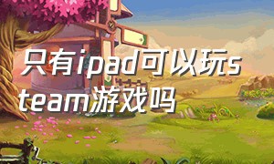 只有ipad可以玩steam游戏吗