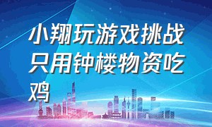 小翔玩游戏挑战只用钟楼物资吃鸡