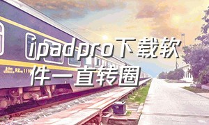 ipadpro下载软件一直转圈