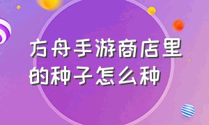 方舟手游商店里的种子怎么种