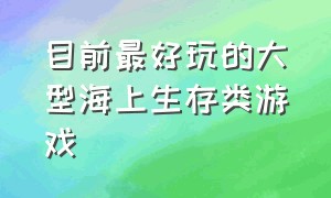 目前最好玩的大型海上生存类游戏