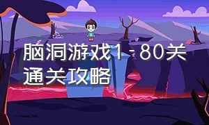 脑洞游戏1-80关通关攻略