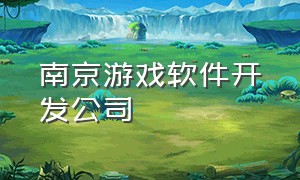 南京游戏软件开发公司
