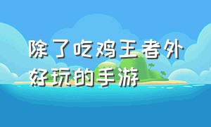 除了吃鸡王者外好玩的手游