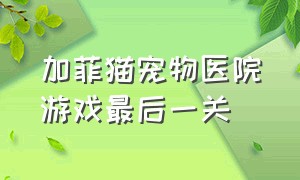 加菲猫宠物医院游戏最后一关