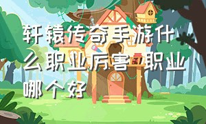 轩辕传奇手游什么职业厉害 职业哪个好