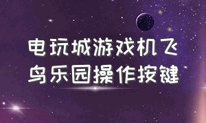 电玩城游戏机飞鸟乐园操作按键