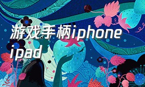 游戏手柄iphone ipad（与ipad适配的游戏手柄）