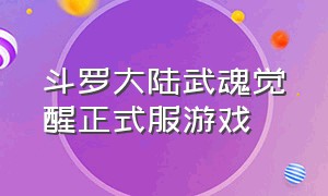 斗罗大陆武魂觉醒正式服游戏（斗罗大陆武魂觉醒 官方 手游）