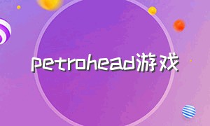 petrohead游戏