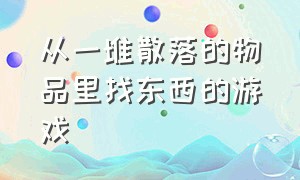 从一堆散落的物品里找东西的游戏