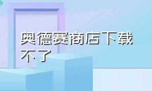 奥德赛商店下载不了