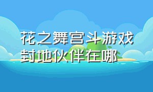 花之舞宫斗游戏封地伙伴在哪（花之舞宫斗游戏怎么直接加好友）