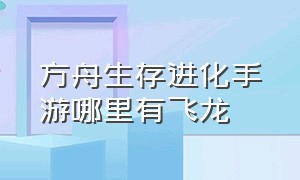 方舟生存进化手游哪里有飞龙