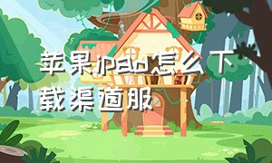 苹果ipad怎么下载渠道服（苹果ipad怎么下载软件）