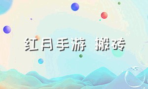 红月手游 搬砖（红月手游 全网最详细升级攻略）