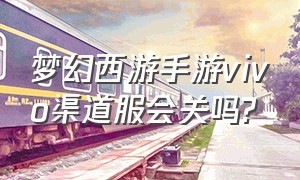 梦幻西游手游vivo渠道服会关吗?