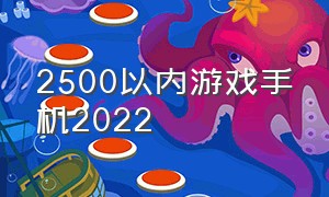 2500以内游戏手机2022（一千左右游戏手机2024）
