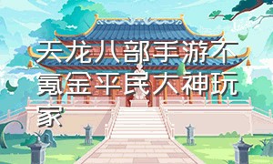 天龙八部手游不氪金平民大神玩家