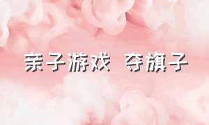 亲子游戏 夺旗子