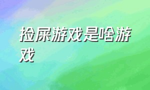 捡屎游戏是啥游戏