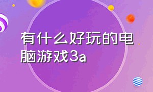 有什么好玩的电脑游戏3a