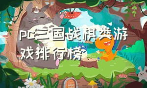 pc三国战棋类游戏排行榜