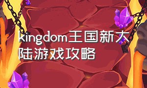 kingdom王国新大陆游戏攻略