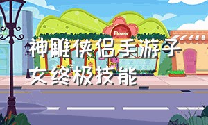 神雕侠侣手游子女终极技能