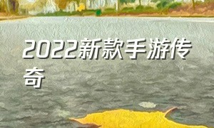 2022新款手游传奇（2022新版传奇手游官网下载）