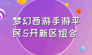 梦幻西游手游平民5开新区组合