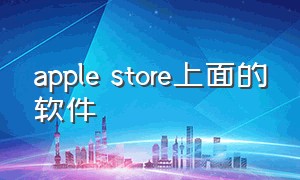 apple store上面的软件