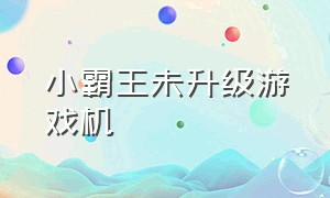 小霸王未升级游戏机（小霸王未升级游戏机怎么用）