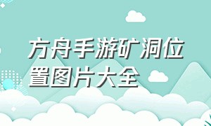 方舟手游矿洞位置图片大全（方舟手游矿洞详细位置）